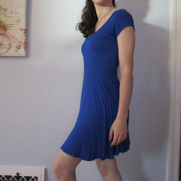 Blue Skater Dress - Picture 2 of 5